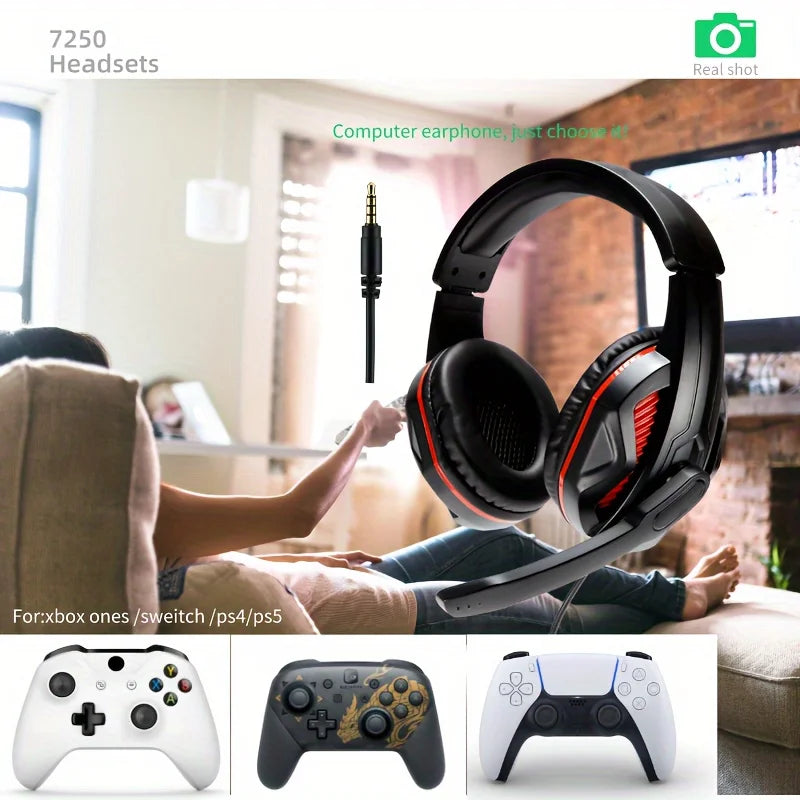 Headset Gamer com microfone para computador ps4 ps5 xbox