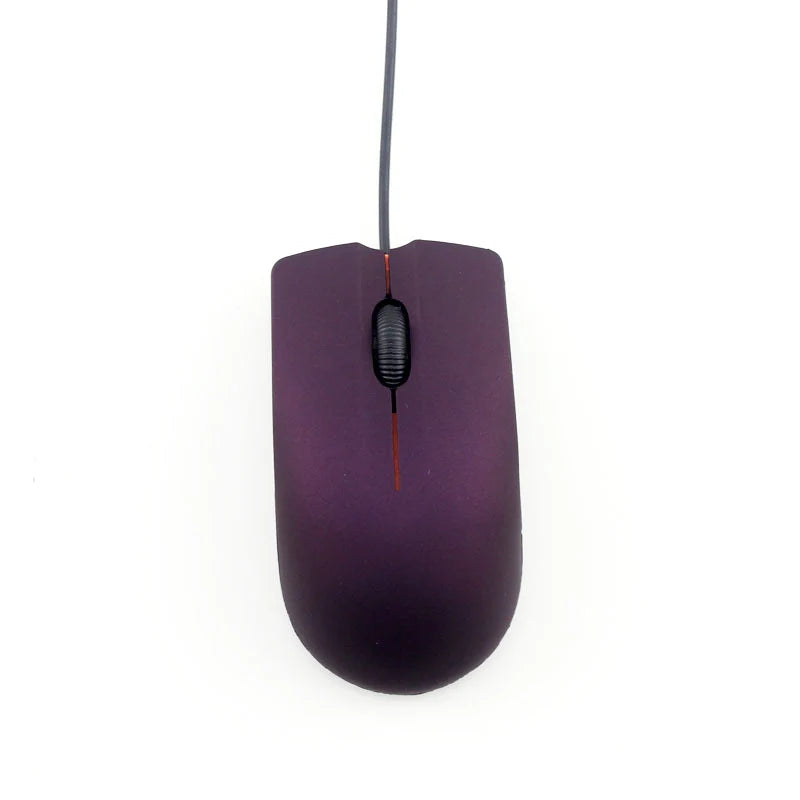 Mouse com fio portátil de alta qualidade com 4 teclas para computador de mesa, laptop, mouse gamer, textura fosca de 1200 dpi, mouse USB