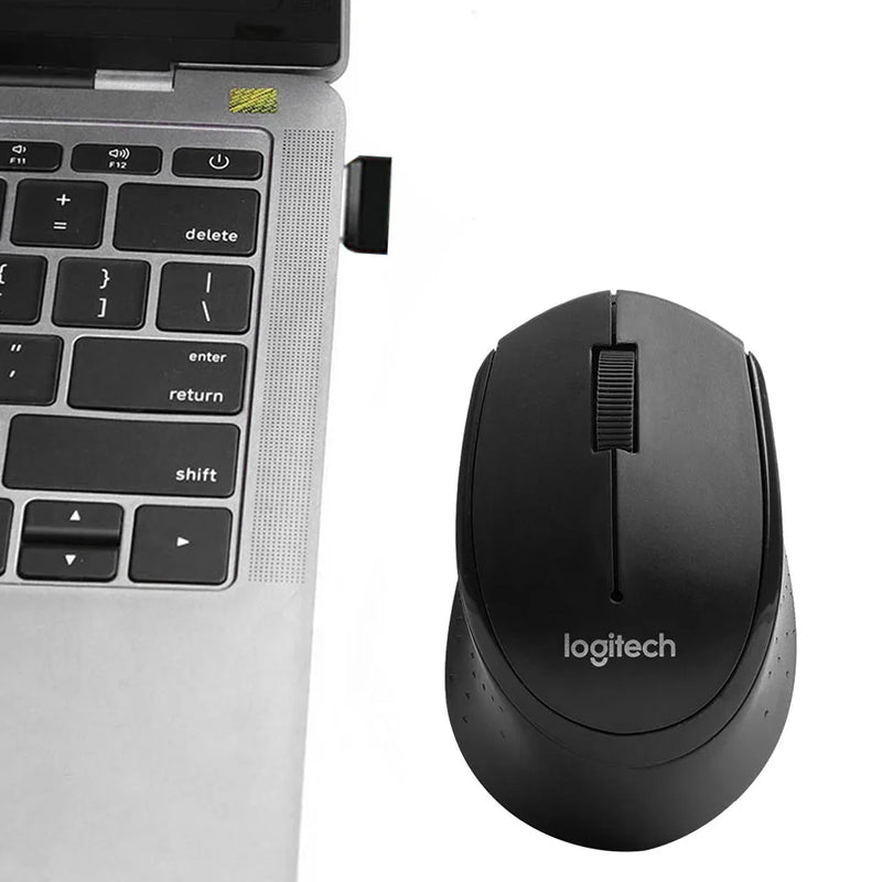 Logitech m330 mouse sem fio silencioso 1000dpi mouse óptico silencioso 2.4ghz com receptor usb hubs para escritório casa usando pc